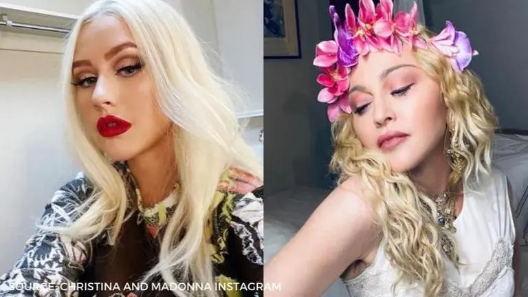 When Christina Aguilera opened up about kissing Madonna during their performance at VMAs Christina Aguilera