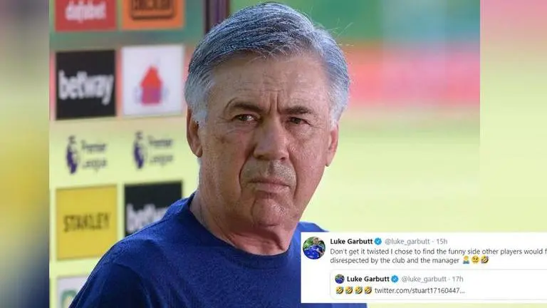 Carlo Ancelotti left clueless when asked about Everton's Luke Garbutt leaving the club carlo ancelotti