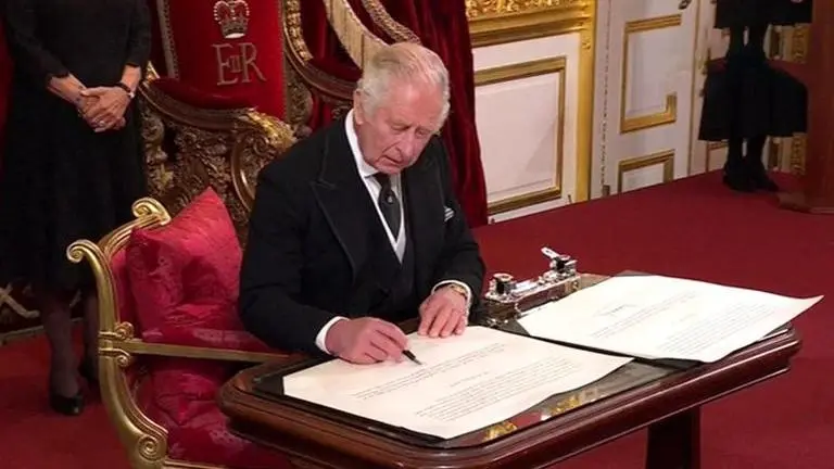 King Charles III unveils his new signature and royal cypher as he proclaims the UK throne King Charles III