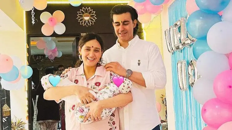 Pankhuri Awasthy, Gautam Rode beam with joy as they welcome newborn babies home pankhuri awasthy