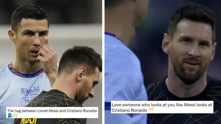 WATCH | Moment when Ronaldo and Lionel Messi met in a match for likely the last time ever Cristiano Ronaldo