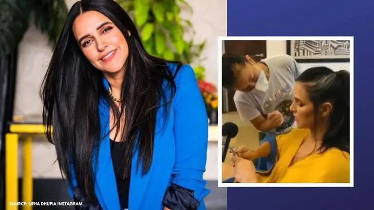 Neha Dhupia shares BTS video as gets ready for shoot Neha Dhupia