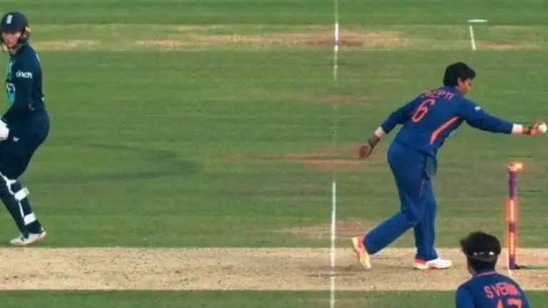 How Indian cricketers debunked England's 'spirit of cricket' debate after Deepti's run-out India vs England, Deepti Sharma, Charlotte Dean, Deepti Sharma mankad, India women vs England women, Charlie Dean, Charlie Dean run out, Charlie Dean