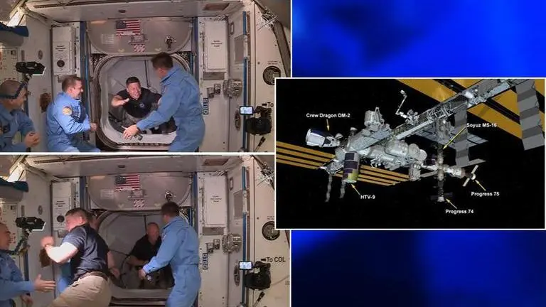 Crew Dragon officially join International Space Station crew after successful docking Dragon