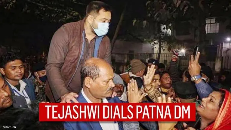 "This is Tejashwi Yadav speaking": RJD leader dials Patna DM to allow teachers' protests Tejashwi Yadav