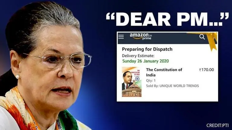 Republic Day: Congress sends a copy of the Constitution to PM Modi through Amazon Constitution