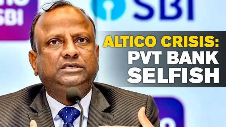 SBI chief slams "selfish" private sector bank over Altico crisis SBI