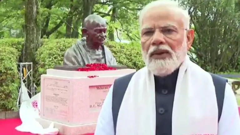 As world battles climate change, terror, PM Modi asserts Gandhi's ideals can usher change PM Modi
