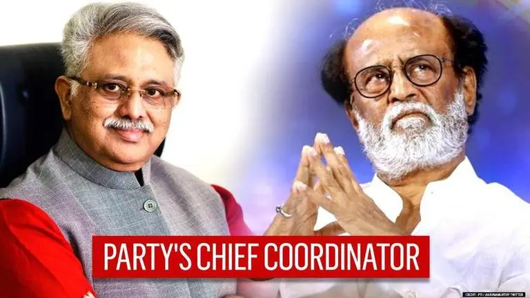Rajinikanth ropes in ex-BJP leader Arjunamurthy as party coordinator, Manian as supervisor Rajinikanth