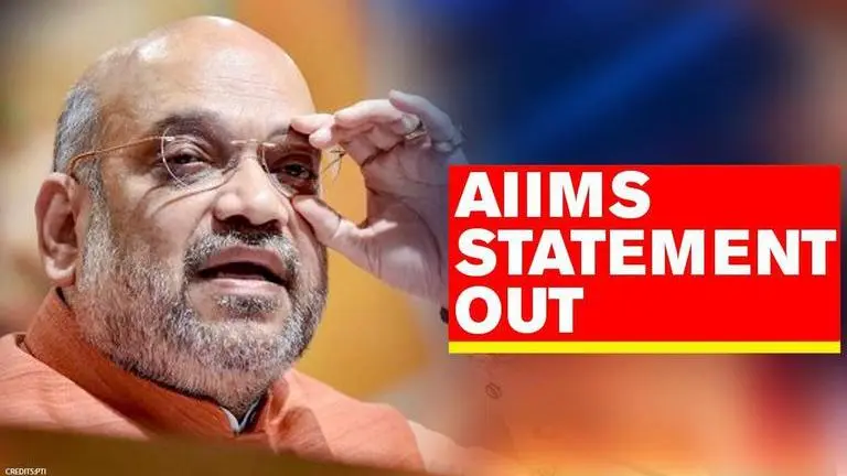 AIIMS issues statement; says Amit Shah admitted for checkup before Parliament for 1-2 days HM Amit Shah at AIIMS f
