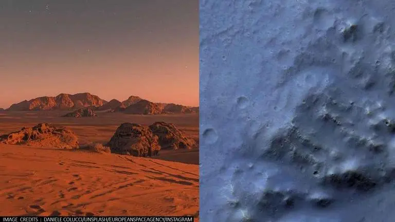 ESA shares stunning pictures of landslide on Mars captured by ExoMars Trace Gas Orbiter Mars