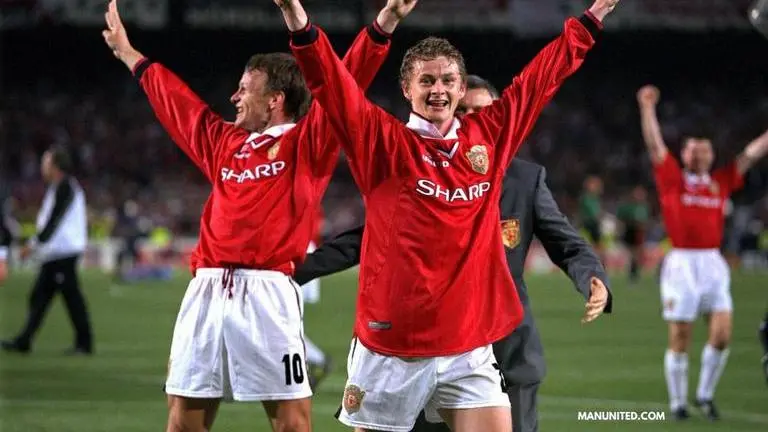 Manchester United won historic treble OTD in 1999 with 'And Solskjaer has won it' moment Manchester United vs Bayern Munich 1999