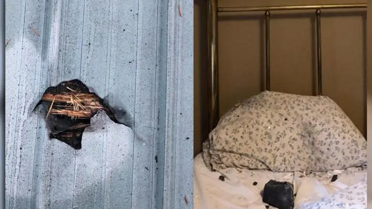 Canada: Woman has a close shave as meteorite crashes through roof, lands on her pillow Canada