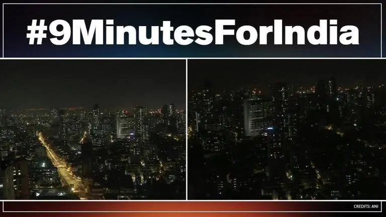 IN PICTURES: Mumbai skyline before and during PM Modi's 9-minute 'switch off' COVID call PM Modi