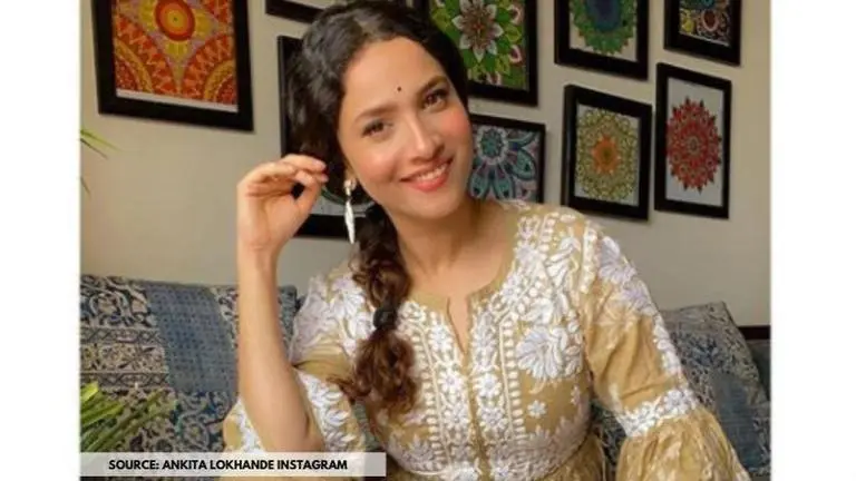 Ankita Lokhande drapes gorgeous red saree for Karwa Chauth 2020 celebration; watch video Ankita Lokhande