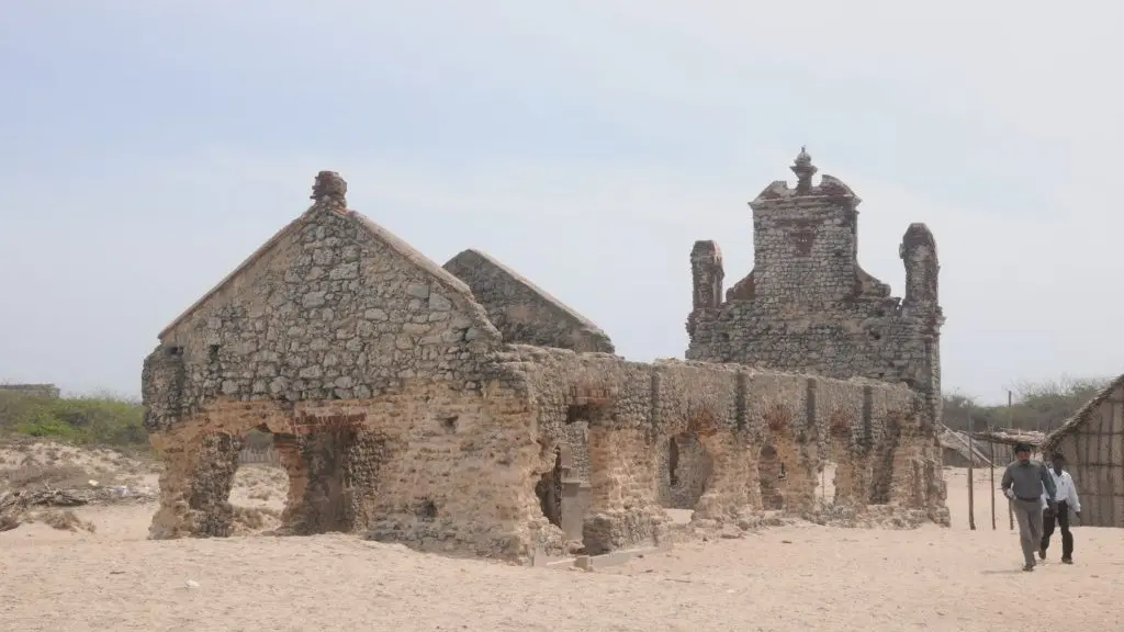 The Ghost Town Of India - What Makes Dhanushkodi Special? Ruins of church in Dhanushkodi