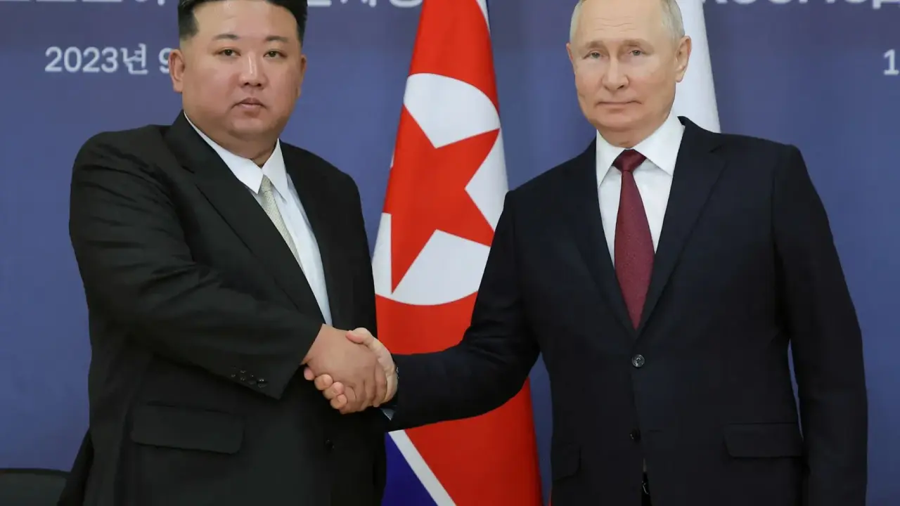North Korean Supremo Kim Jong Un along with Russian President Vladimir Putin.