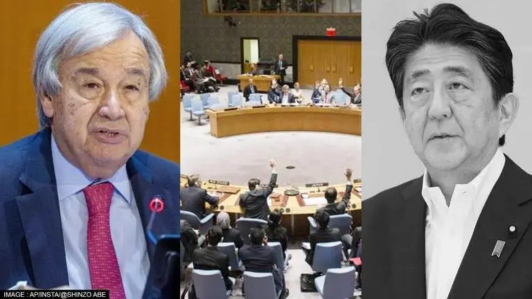 UN observes minute of silence for Shinzo Abe as Guterres 'saddened by horrific killing' Shinzo Abe