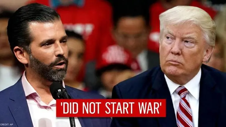 Donald Trump Jr's tweet on father 'not starting a new war' draws sharp reactions online Donald Trump