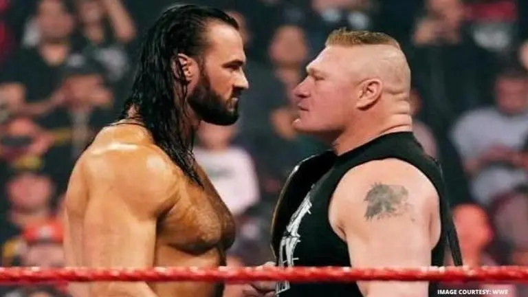 Drew McIntyre breaks character with 'Brock Lesnar has gone above and beyond for me' claim Drew McIntyre