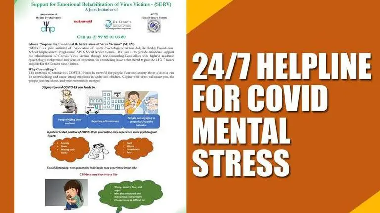 Now, a 24/7 call-in service to help you deal with Covid-related mental stress: Here's SERV COVID-19