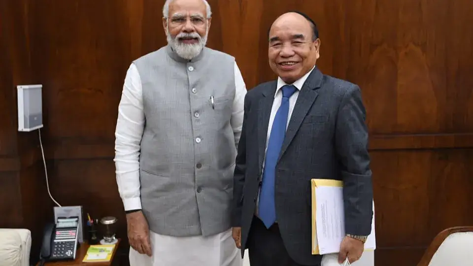 CM of Mizoram, Shri Zoramthanga Ji called on PM Narendra Modi