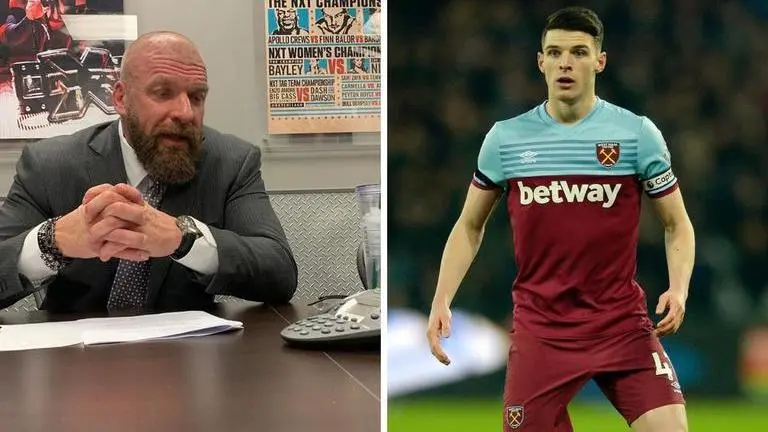 WWE superstar Triple H asks Declan Rice to snub Chelsea and stay with West Ham WWE