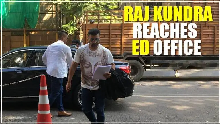 Raj Kundra reaches ED in Mumbai for questioning Raj Kundra