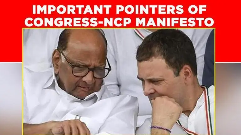 Maharashtra: NCP-Cong release manifesto, here are the important points Maharashtra