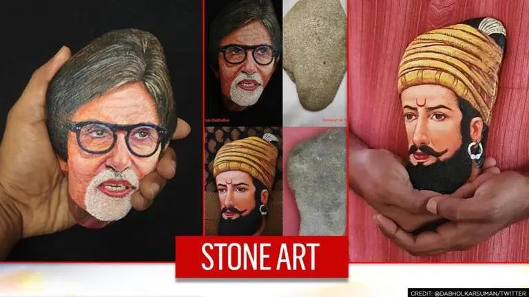 Maharashtra artist creates art on stone, says used 'lockdown to rediscover artist in me' Maharashtra