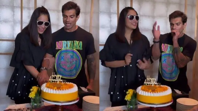 Bipasha Basu, Karan Singh Grover dance with joy at anniversary celebrations | WATCH Bipasha Basu
