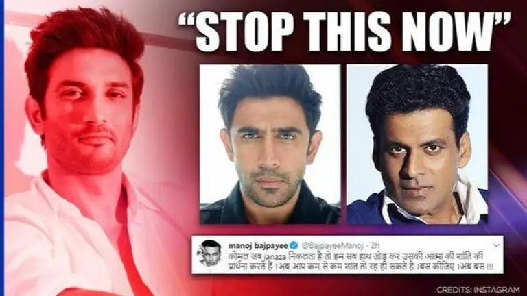 Sushant's death: Amit Sadh, Manoj Bajpayee fume at veteran journalist's 'truth series' Sushant's death: Amit Sadh, Manoj Bajpayee fume at veteran journalist's 'truth series'