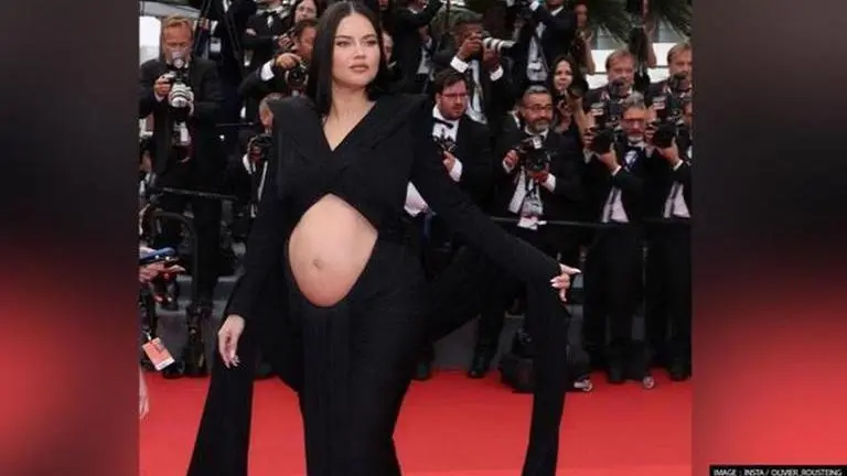 Cannes 2022: Adriana Lima flaunts baby bump on red carpet of 'Top Gun: Maverick' premiere Cannes 2022