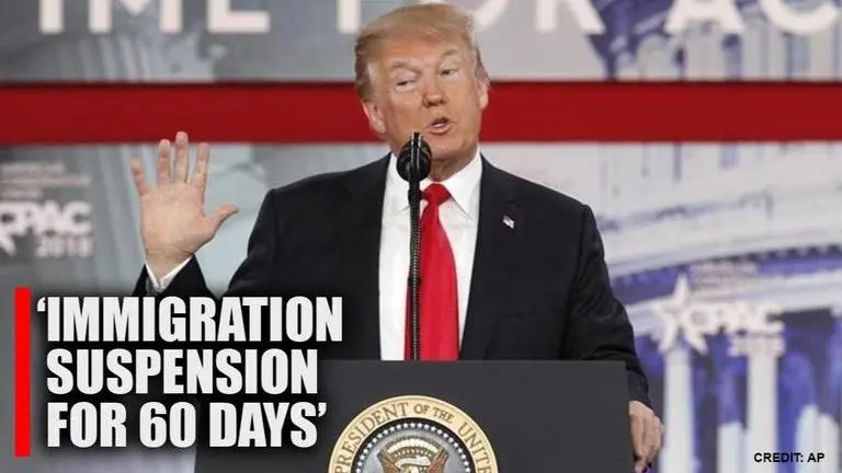 Donald Trump clarifies: 60-day US immigration ban to halt green cards, not temporary visas Donald Trump