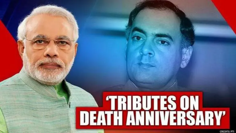 PM Modi pays tribute to former Prime Minister Rajiv Gandhi on his death anniversary PM Modi