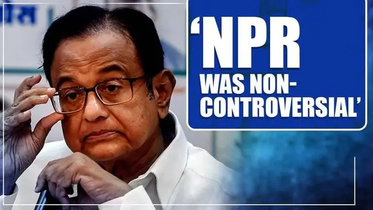 "NPR made suspect and controversial because of BJP's approach", says P Chidambaram P Chidambaram