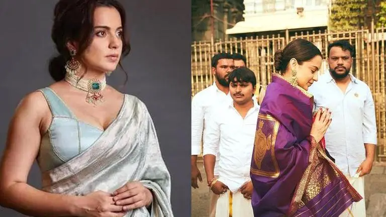 Kangana Ranaut seeks blessings at Tirupati Balaji ahead of 'Dhaakad' release; See pics Kangana Ranaut