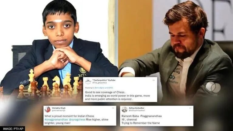 Praggnanandhaa beats Carlsen