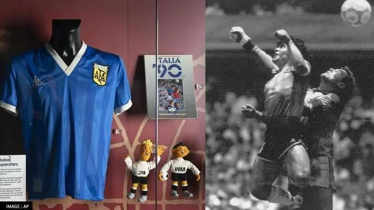 Diego Maradona's daughter claims £4m 'Hand of God' jersey not the one her father wore Diego Maradona