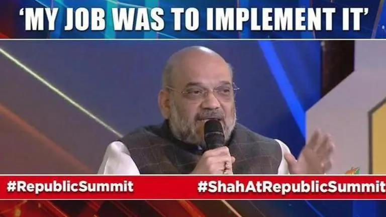 Amit Shah on Article 370: 'PM Modi made the decision, I implemented it' Amit Shah