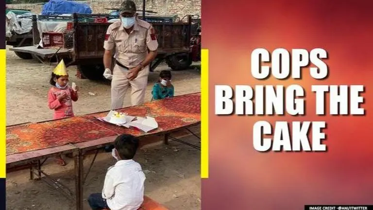 Delhi Police celebrate 4-year-old's birthday amid lockdown, netizens laud the gesture lockdown