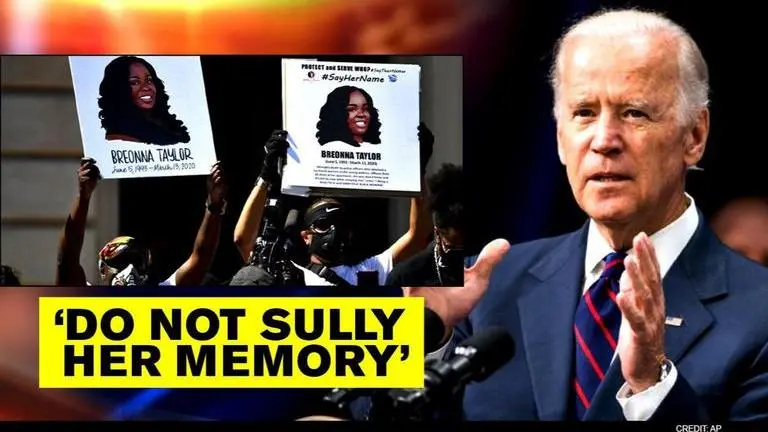 Biden urges protests be peaceful as jury clears police of charges in Breonna Taylor death Biden