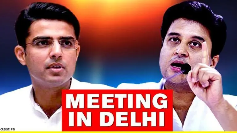 Sachin Pilot meets Jyotiraditya Scindia in Delhi; 22 Congress MLAs at Gurugram Hotel Sachin Pilot