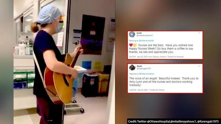 'Voice of an angel': Nurse in Canada sings 'You Are Not Alone' to cheer up patients in ICU Canada