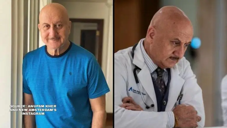 Anupam Kher and Dr. Vijay in New Amsterdam, Soucre: Anupam Kher and New Amsterdam's Instagram