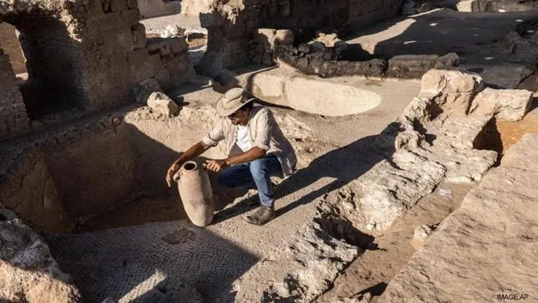 Archaeologists discover skeleton of the victim buried in Vesuvius eruption in Herculaneum Italy