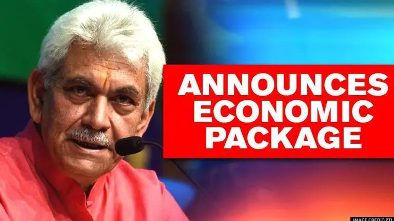 Lt Governor Manoj Sinha announces Rs 1350 cr economic package for Jammu and Kashmir Manoj Sinha