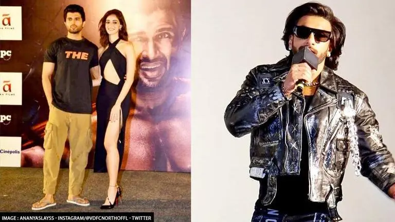 Liger trailer launch: Ranveer Singh trolls Vijay Deverakonda's slippers, exchanges t-shirt Liger