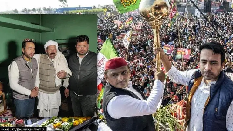 RLD chief Jayant Chaudhary meets BKU's Naresh Tikait as BJP woos him: 'Farmers with us' Jayant Choudhary