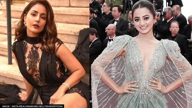 Hina Khan cheers for Helly Shah as she makes her Cannes debut; says 'More power to you' Hina Khan